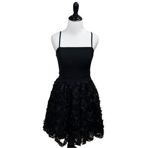 Altar’d State Women's S Small Fit & Flare Cocktail Mini Dress Textured Chiffon